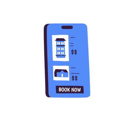 App zur Buchung von Immobilien