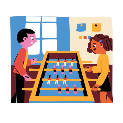 Playing Foosball