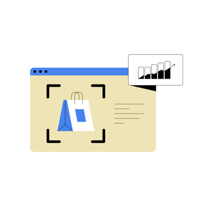 Online Shopping Growth Illustration