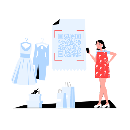 Scan Qr Code to Pay for Shopping