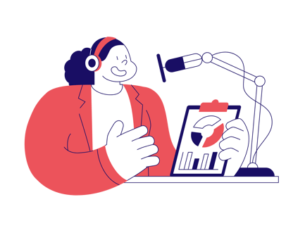 Female Host of Business Podcast