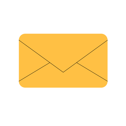 Animated Yellow Envelope with Checkmark