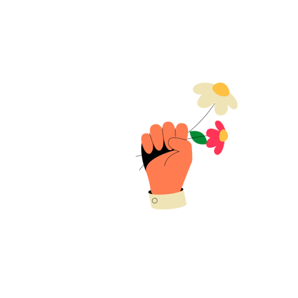 Flowers in Hand Animation