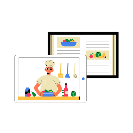 Online Cooking Class Animation