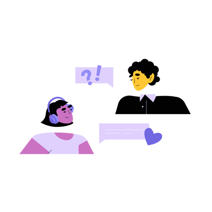 Customer Help and Support Duotone Animation