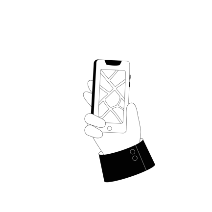 Hand Holding Smartphone Map
