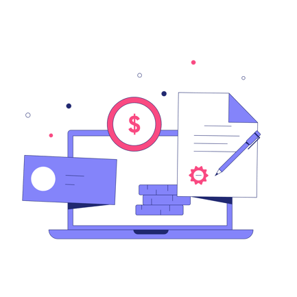 Online Loan Application Illustration