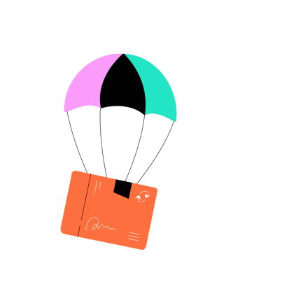 Parachute Delivery Card