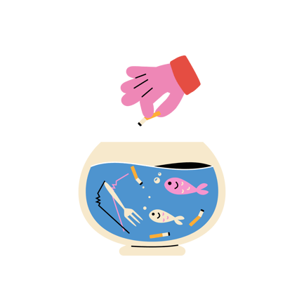 Contaminación de peceras