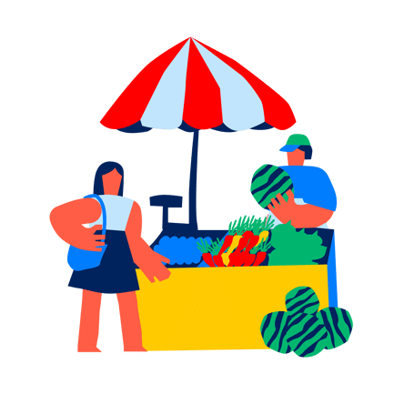 Marché d'épicerie