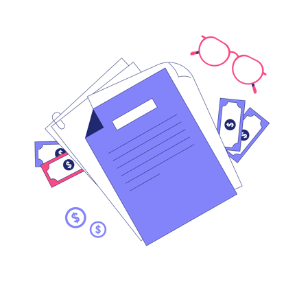 Loan Approval Illustration in Duotone Style