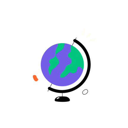 Cartoon Globe Spinning Animation