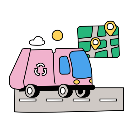 Recycling Garbage Truck