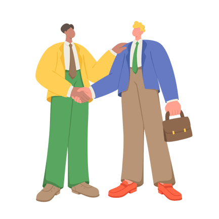 Business Men Shaking Hands for Deal