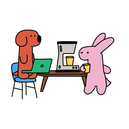 Kaffeepause im Büro