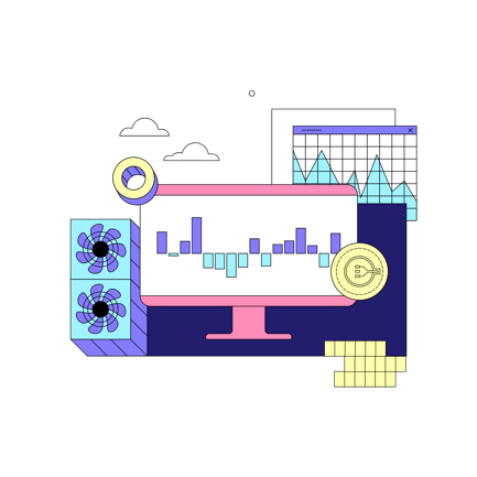 Cryptocurrency Trading Illustration