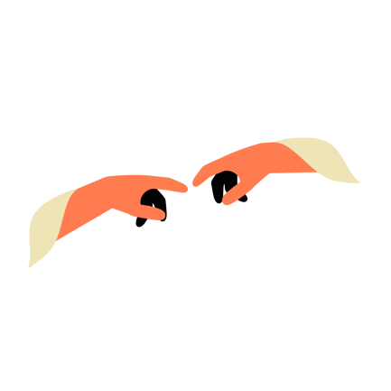 Creation of Adam Inspired Hands Animation