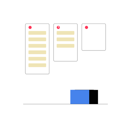 Flat Design Task Board Illustration