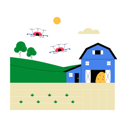 Agricultura asistida por drones