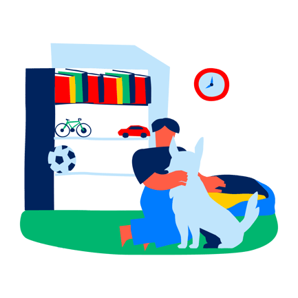 Kid and Pet Playtime