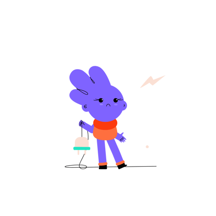 No Connection: Unplugged Cable Error Animation