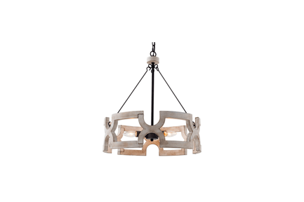 Preview: French Country Farmhouse Drum Chandelier