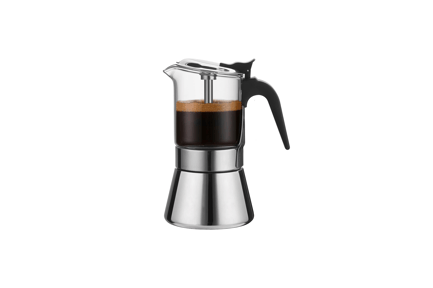 Preview: Glass Top Moka Pot Espresso Maker