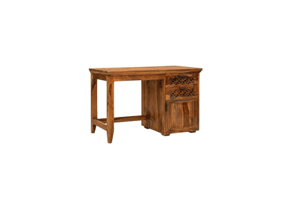 Preview: Solid Sheesham Wood Writing Desk and Chair 3D Model Set