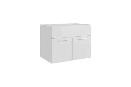 Preview: Minimalist Wall-Mounted Bathroom Vanity Cabinet 3D Model