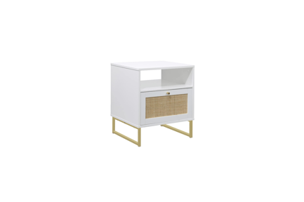 Preview: Boho Rattan Nightstand Side Table 3D Model