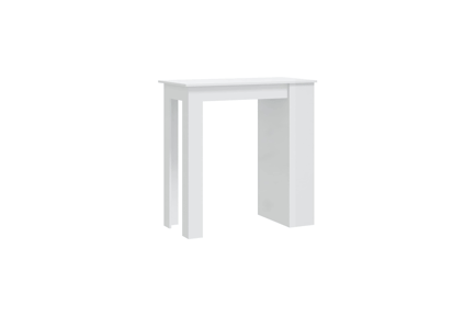 Preview: Modern White Bar Table with 3-Tier Storage Shelves 3D Model
