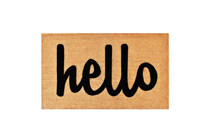 Preview: Hello Welcome Doormat - Coir Door Mat 3D Model