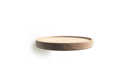 Preview: Modern Round Wooden Floating Wall Shelves 3D Model Set
