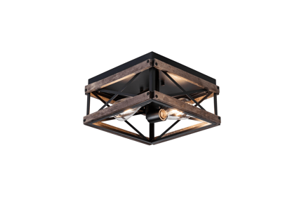 Preview: Industrial Farmhouse Flush Mount Ceiling Light
