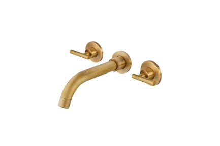 Preview: Modern Wall-Mounted Bathroom Basin Faucet 3D Model