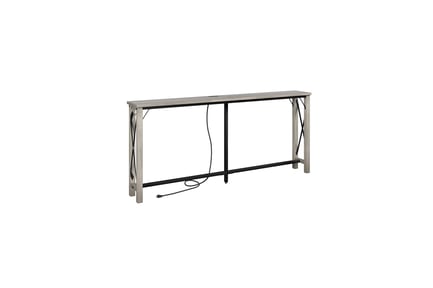 Preview: Industrial Extra-Long Console Table with Power Outlet 3D Model