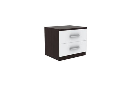 Preview: Modern 2-Drawer Nightstand Bedside Table 3D Model