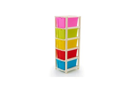 Preview: 5-Tier Colorful Plastic Storage Drawers