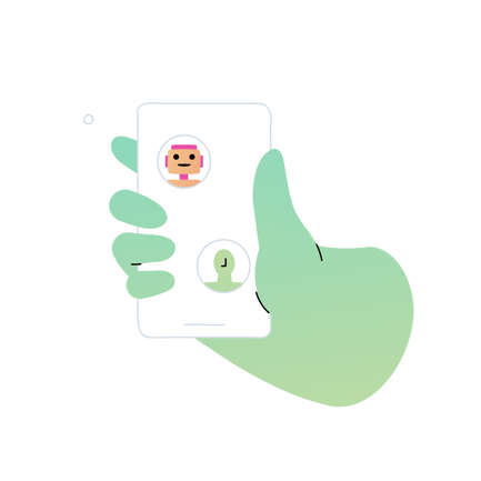 Animated Chatbot Support on Smartphone