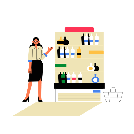 Wine Merchant Presenting Selection Animation