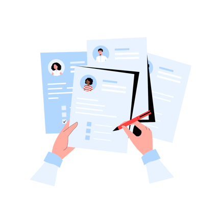 Resume Screening and Selection Illustration