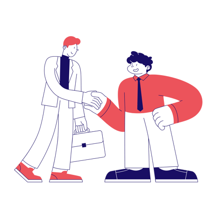 Men Shake Hands to Agree on a Partnership