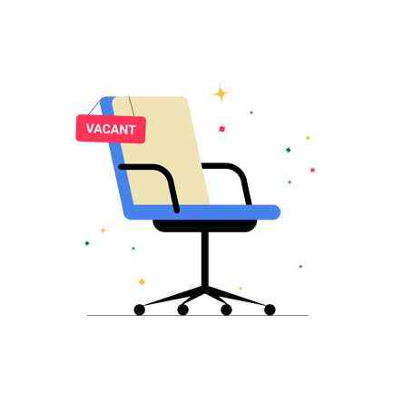 Vacant Office Chair Illustration