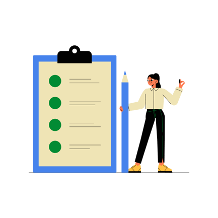 Complete Checklist Illustration