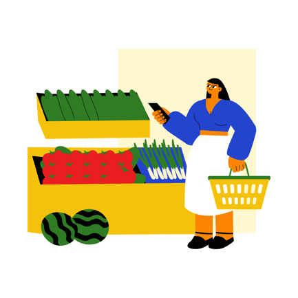 Supermarkt, Lebensmitteleinkauf