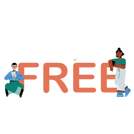 Free Trial Illustration with People Using Devices