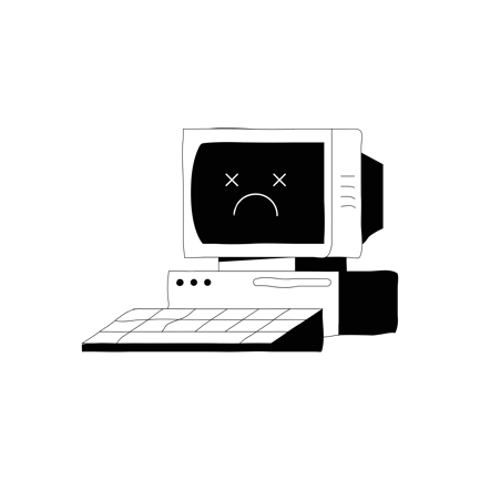 Page Not Found Error Illustration Design