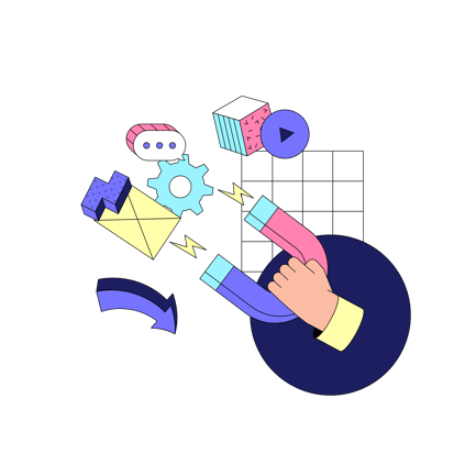 Social Media Interaction Illustration