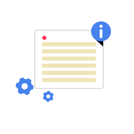 Flat Style Support Page Illustration