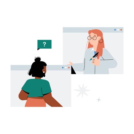 Online Medical Appointment Flat Illustration